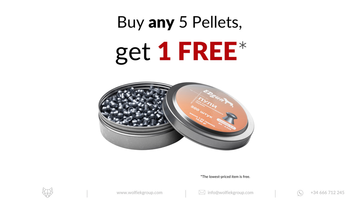 EDgun Premium Pellets · Cal .22 (5,51mm/5,52mm) · Weight 1,03g (15,90gr)