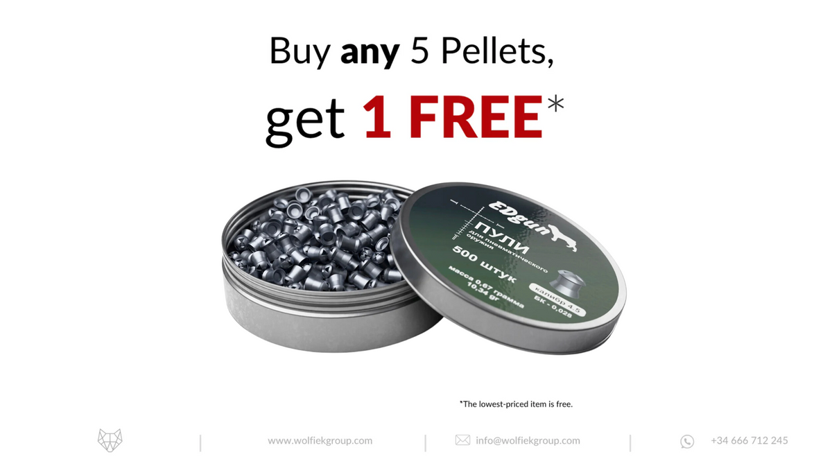 EDgun Hades Pellets · Cal .177 (4,52mm) · Weight 0,67g (10,34gr)