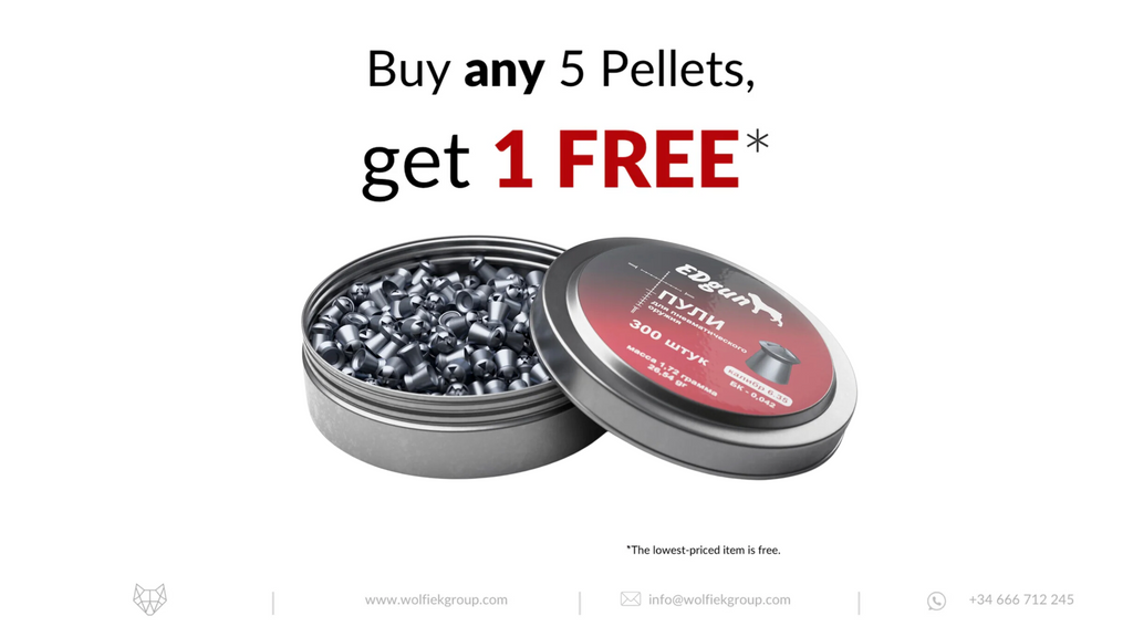 EDgun Hades Airgun Pellets - Cal .25 (6.35mm) | 1.72g (26.54gr)
