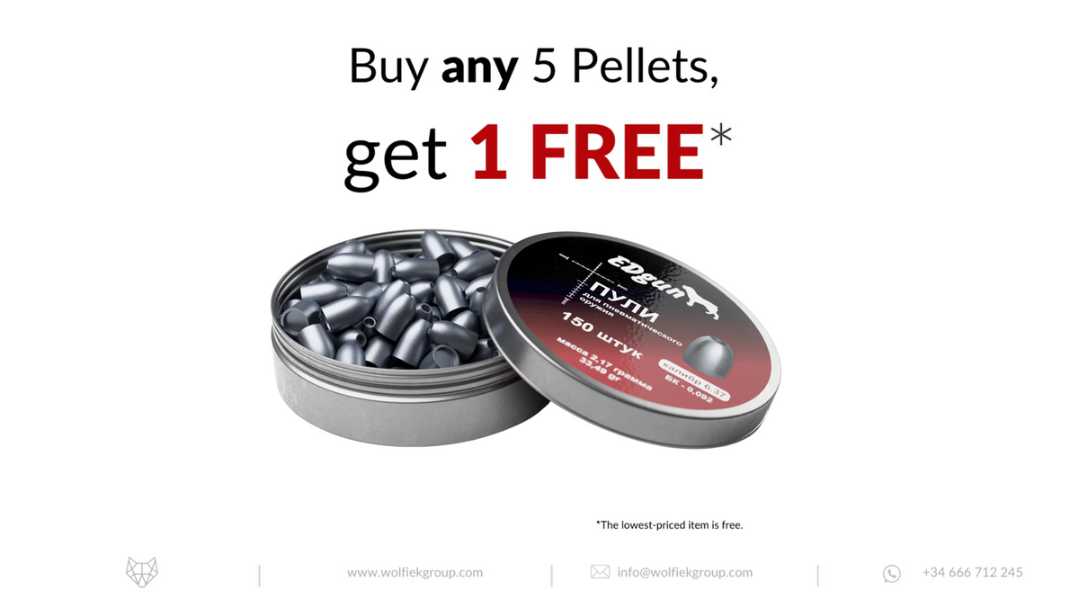 EDgun KnockOut Slugs · Cal .251 (6,37mm) · Weight 2,17g (33,49gr)