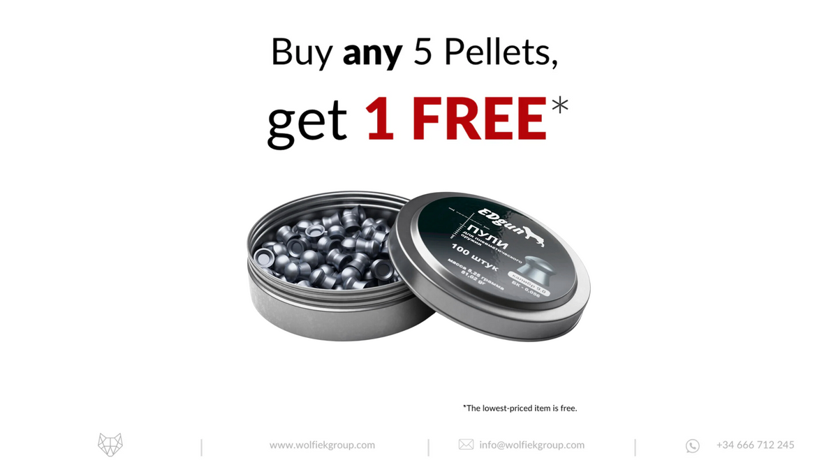 EDgun Premium Pellets · Cal .35 (9mm) · Weight 5.25g (81,01gr)